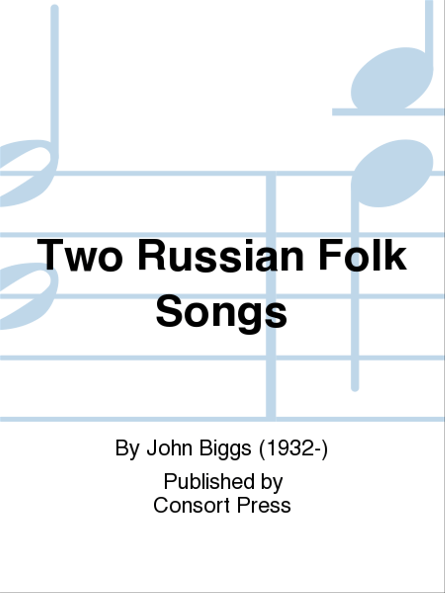 Two Russian Folk Songs 4-Part scores gallery preview page 1