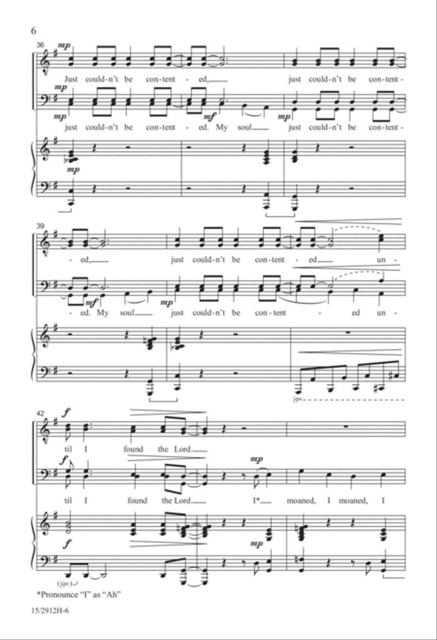 Until I Found the Lord Until I Found the Lord TTBB scores gallery preview page 6