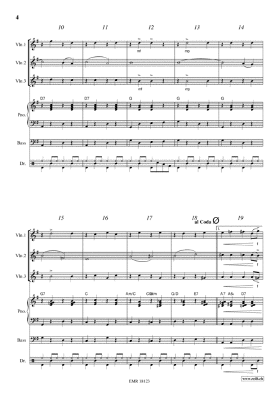 Popcorn Violin scores gallery preview page 4