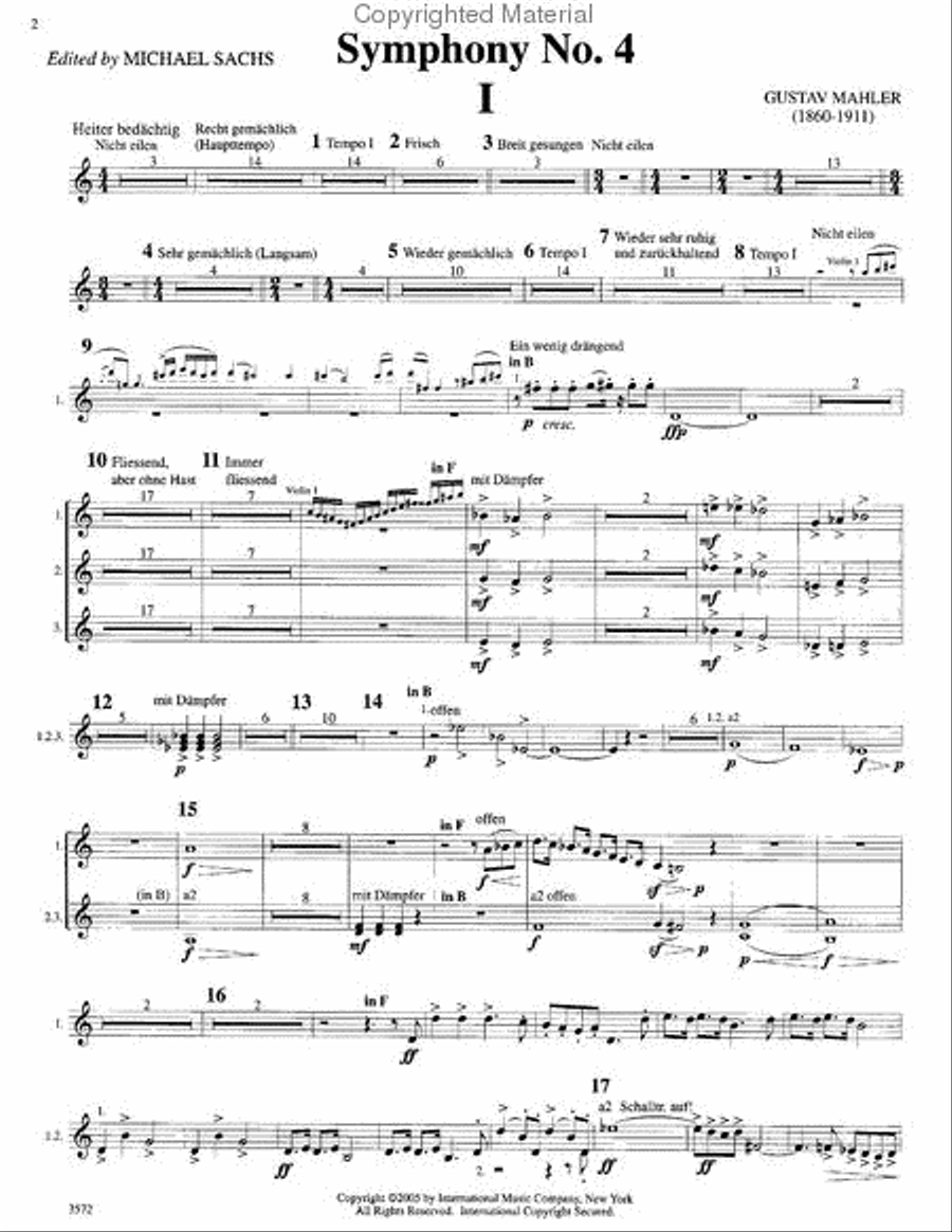 Symphonic Works, Complete Trumpet Parts - Volume II (Symphonies No. 4-6) Trumpet scores gallery preview page 2
