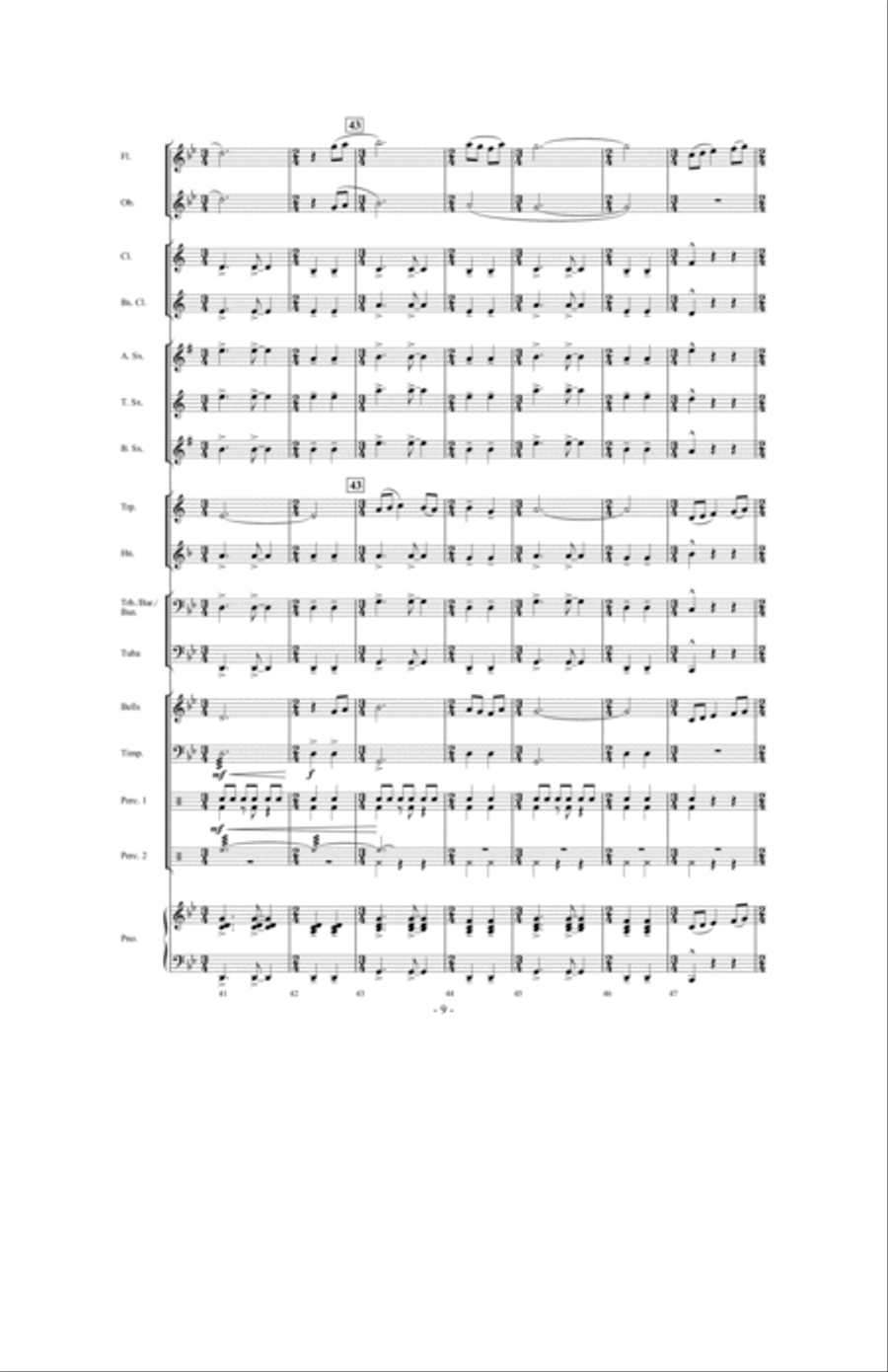 Time Traveler Concert Band scores gallery preview page 8