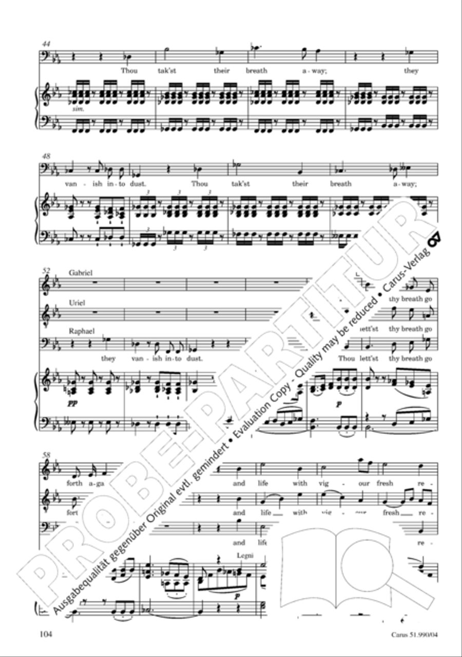 The Creation 4-Part scores gallery preview page 105