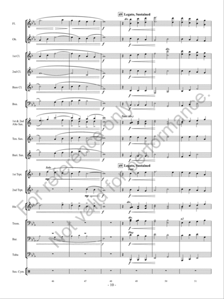Irish Tune From County Derry Concert Band scores gallery preview page 11