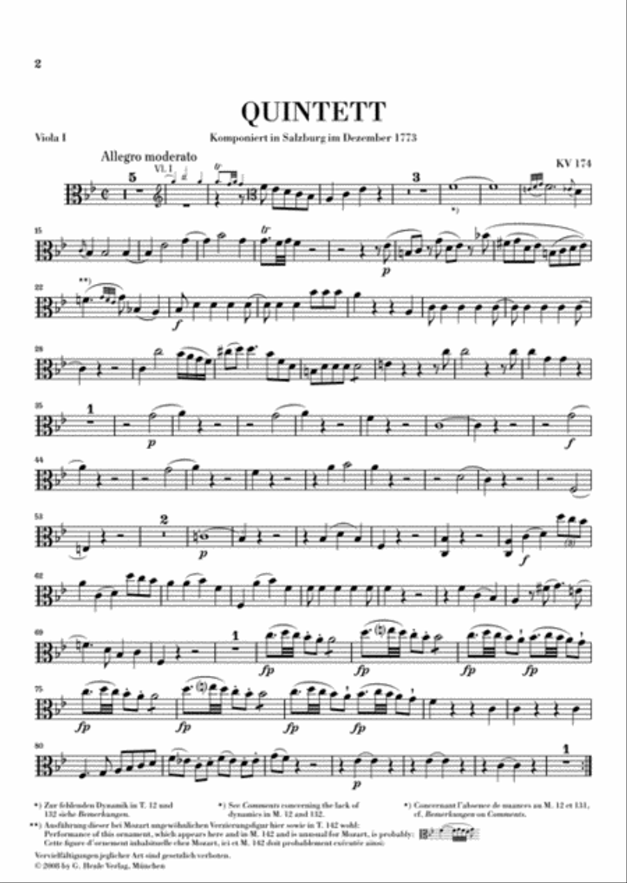 String Quintets – Volume I String Quintet scores gallery preview page 4