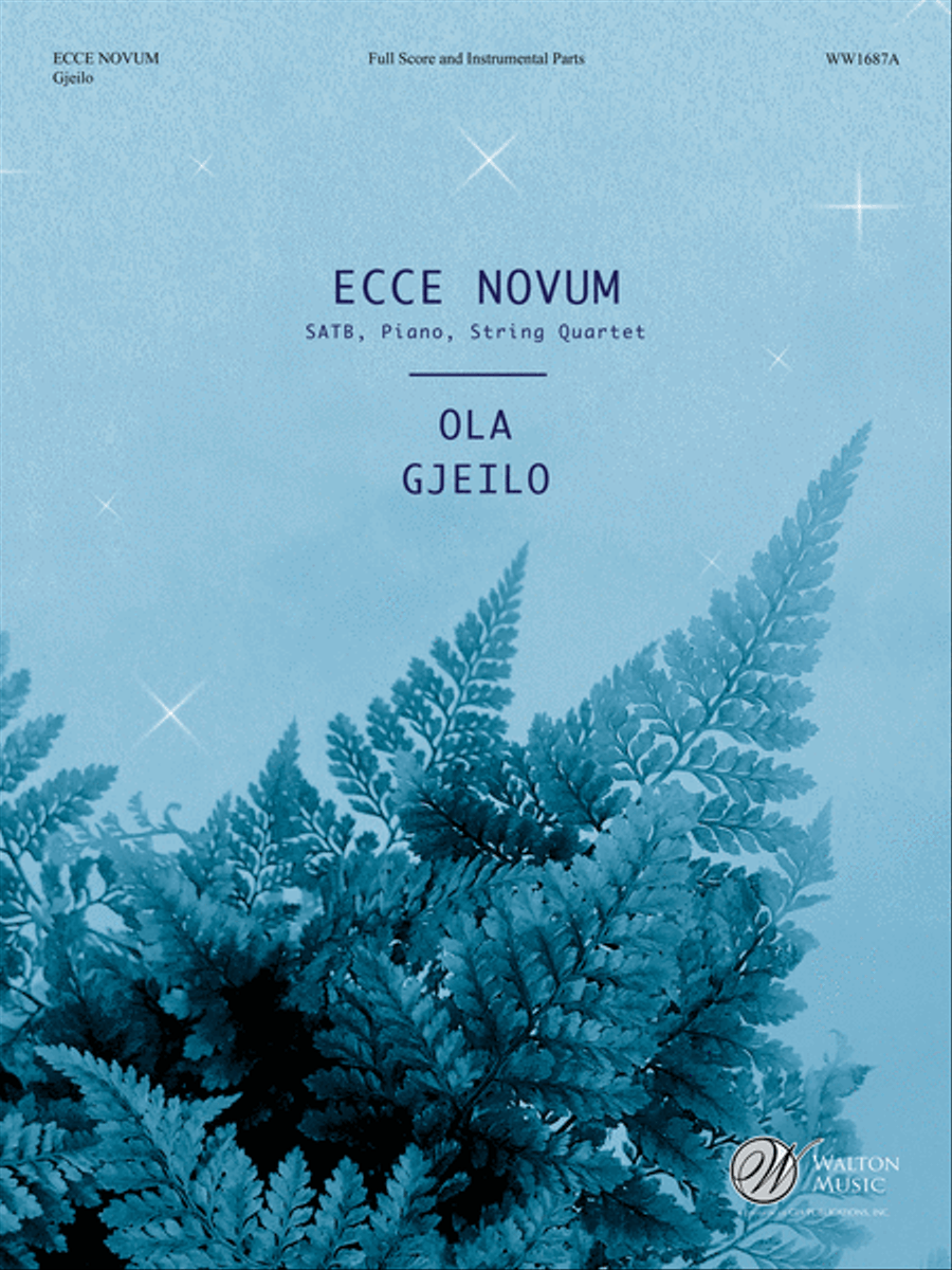 Ecce Novum (Full Score and Instrumental Parts) Divisi scores gallery preview page 1