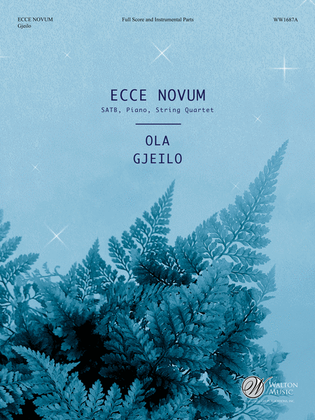 Book cover for Ecce Novum (Full Score and Instrumental Parts)