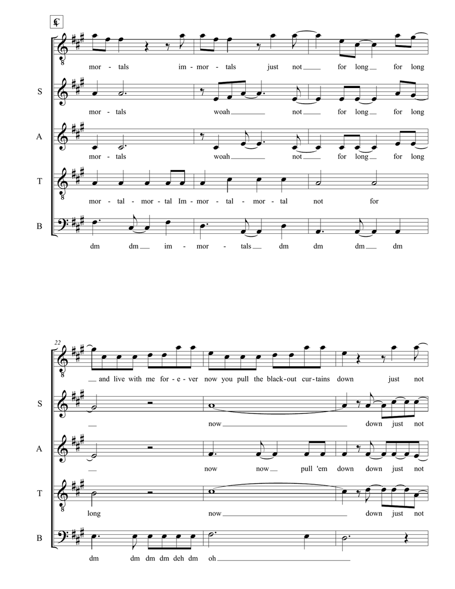 Immortals Immortals Divisi scores gallery preview page 4