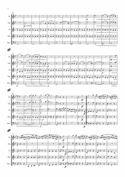 Tchaikovsky: Sleeping Beauty Suite Op.66a No.5 Valse (Waltz) - wind quintet image number null