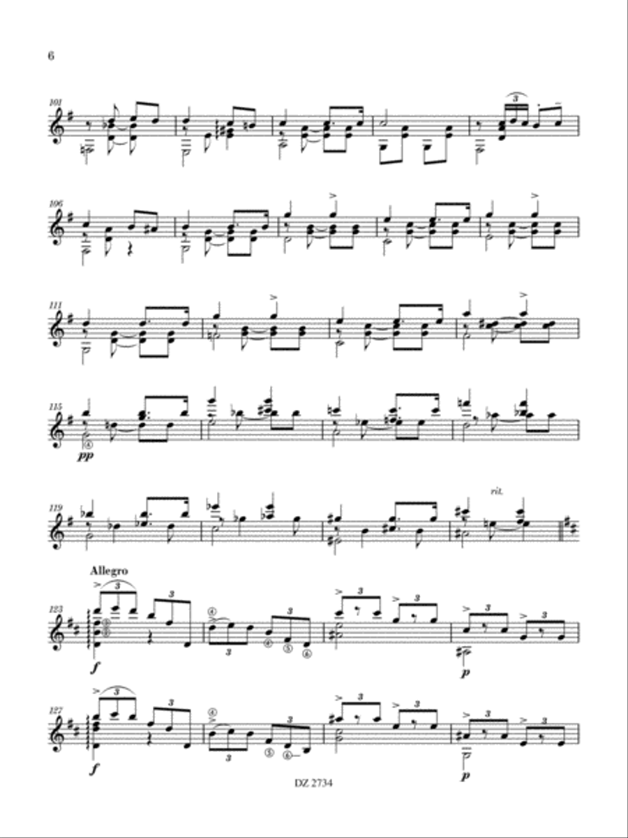 Rondo Schubertino Classical Guitar scores gallery preview page 6