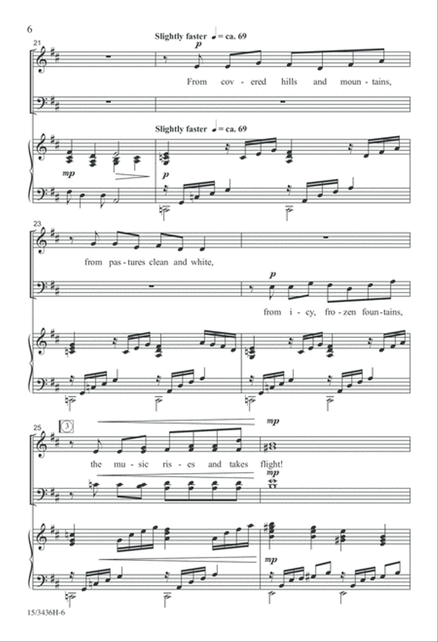 Canticle of Winter 4-Part scores gallery preview page 6