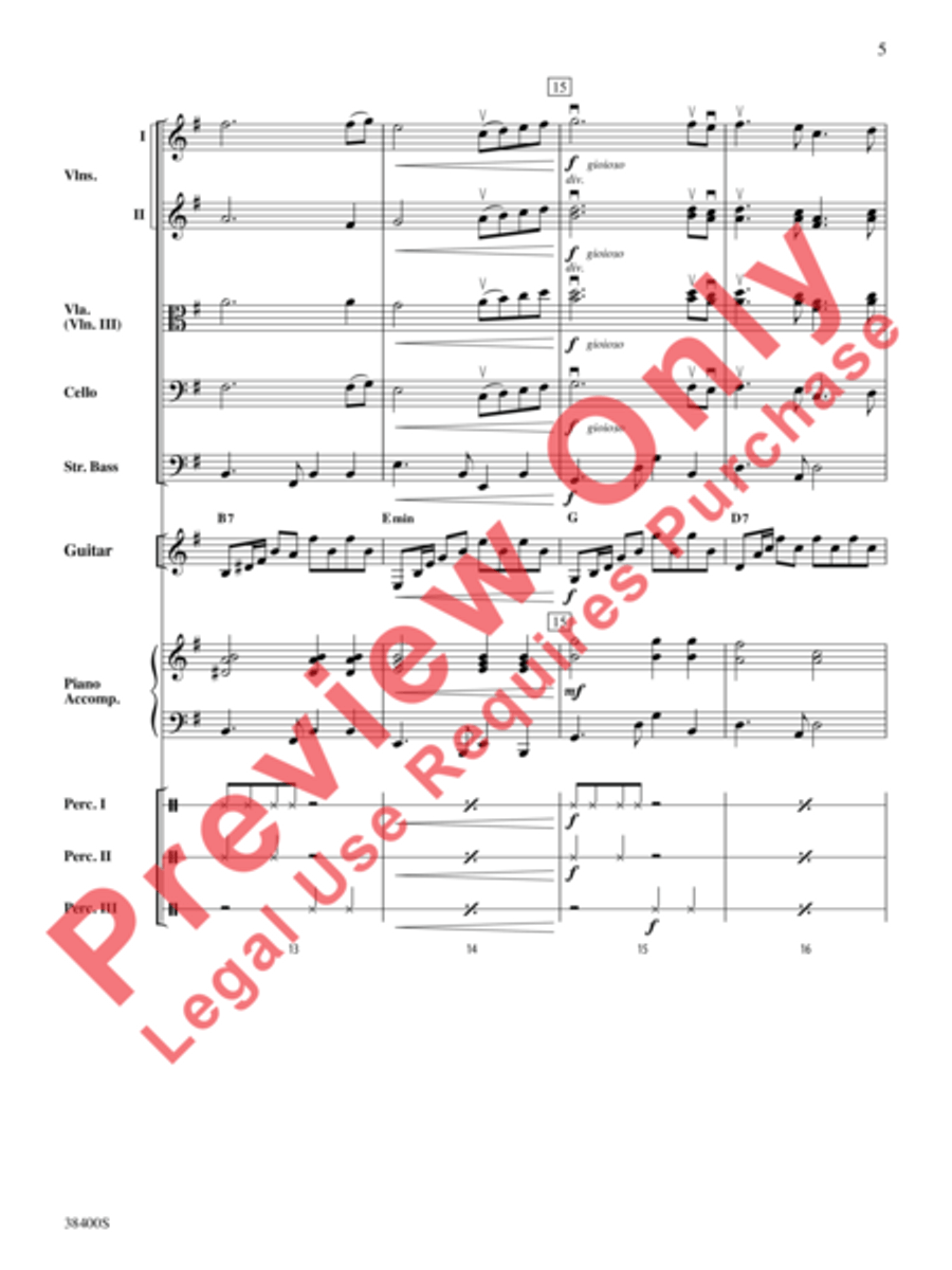 Canción del Amor Canción del Amor String Orchestra scores gallery preview page 7