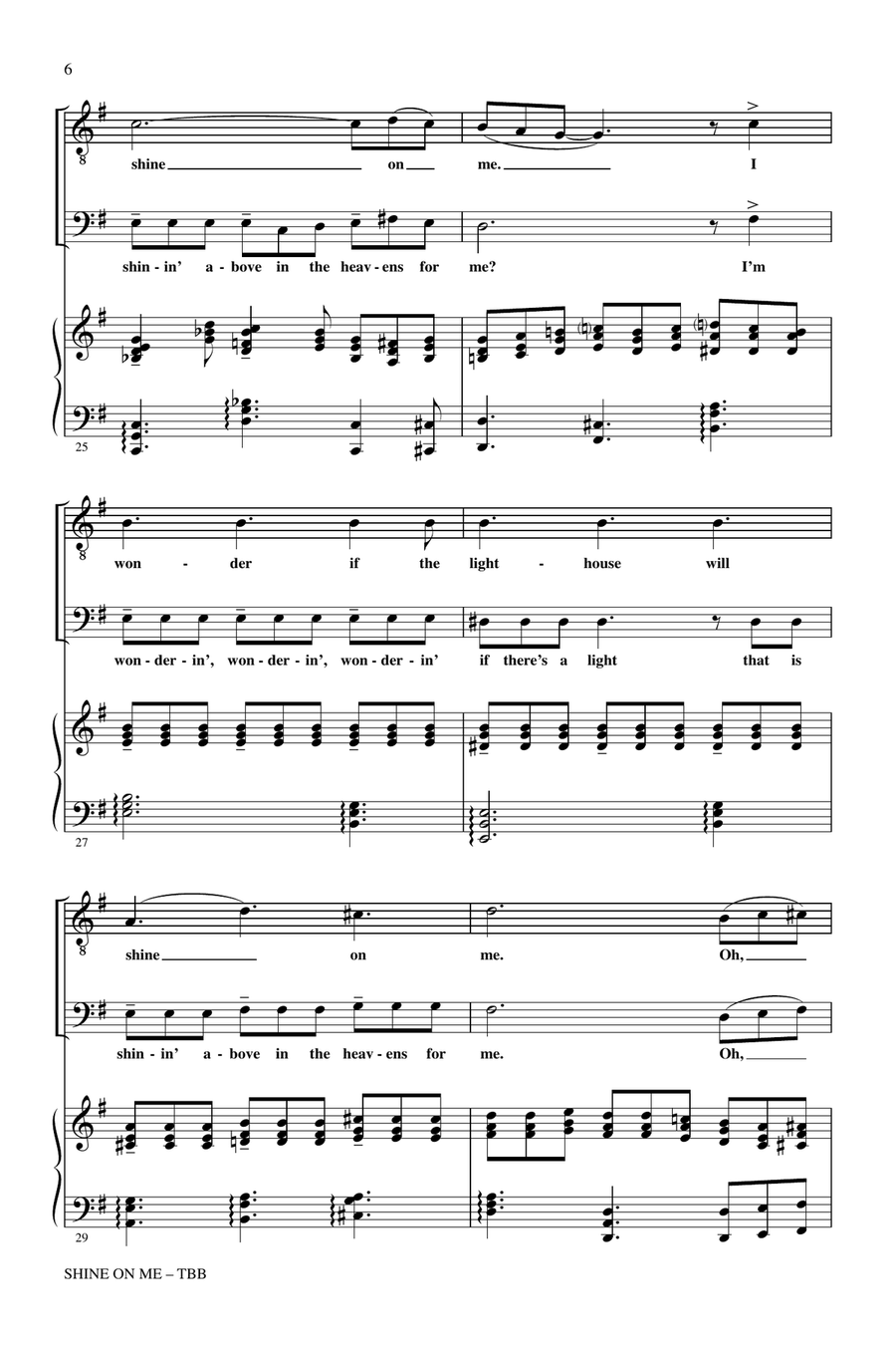 Shine On Me 3-Part scores gallery preview page 4