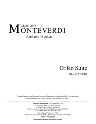 Book cover for Orfeo Suite