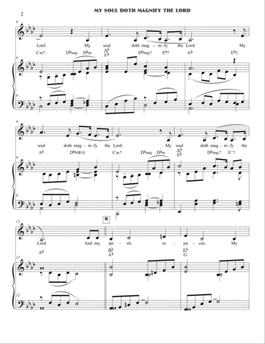My Soul Doth Magnify the Lord (The Magnificat) Small Ensemble scores gallery preview page 2