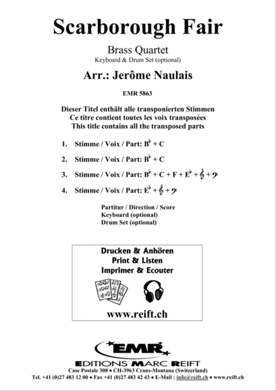 Scarborough Fair Scarborough Fair Brass Ensemble scores gallery preview page 2