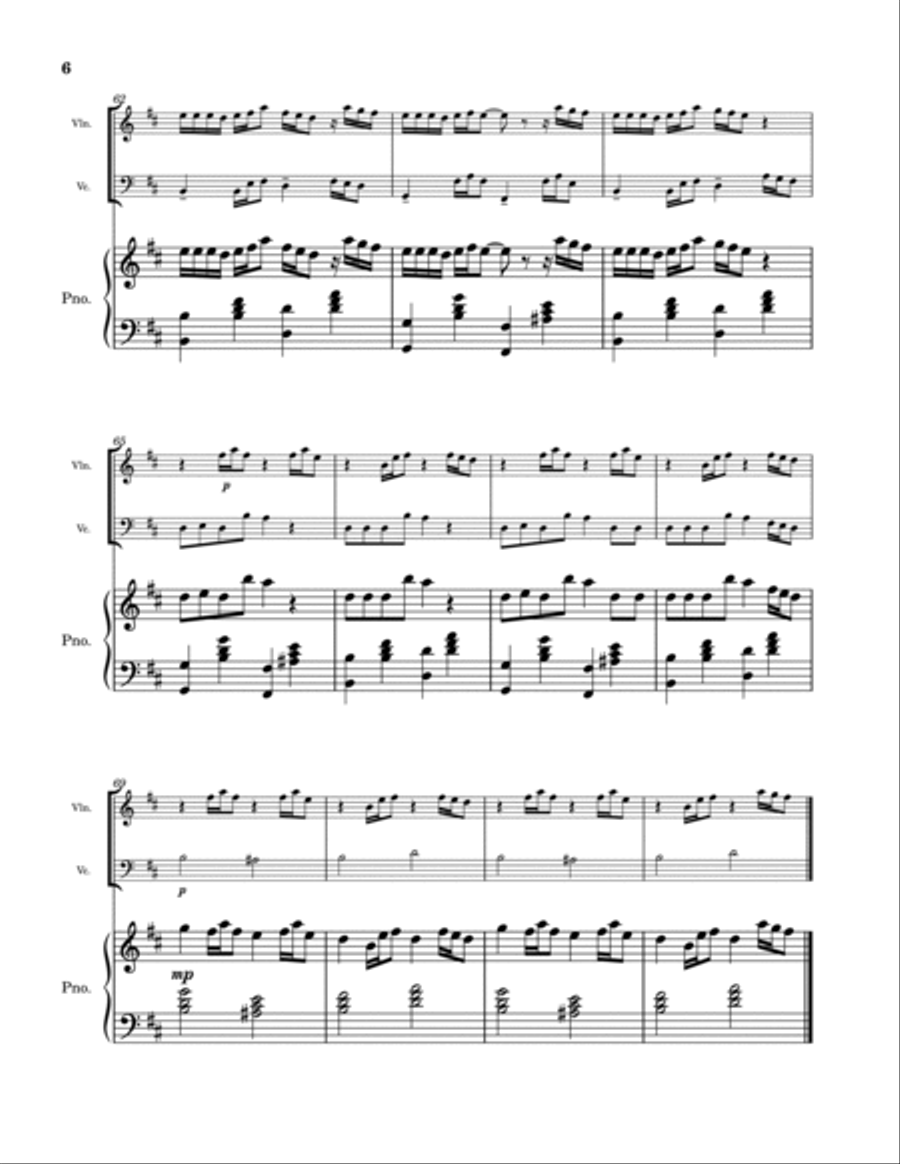 Mixed Personalities Piano Trio scores gallery preview page 6