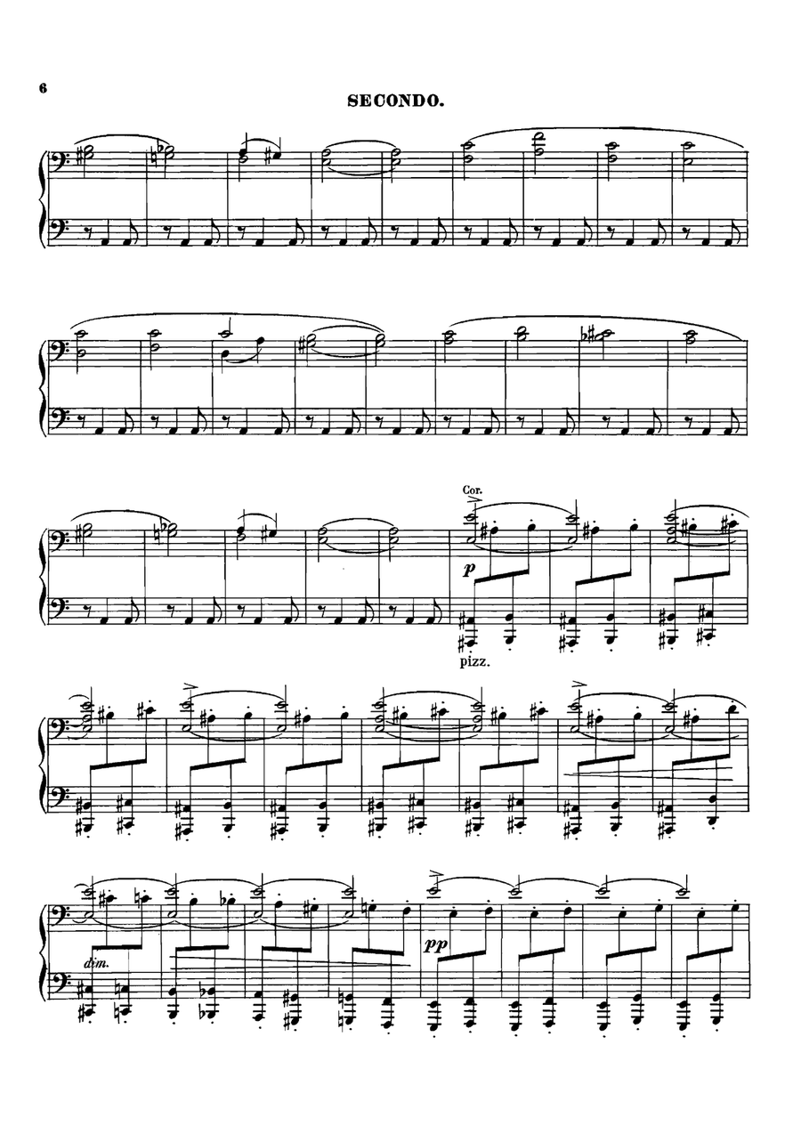 Borodin In the Steppes of Central Asia, for piano duet(1 piano, 4 hands), PB831 1 Piano, 4-Hands scores gallery preview page 3