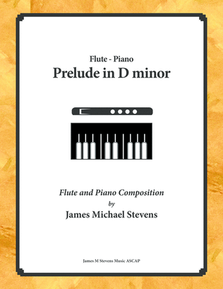 Book cover for Prelude in D minor - Flute and Piano