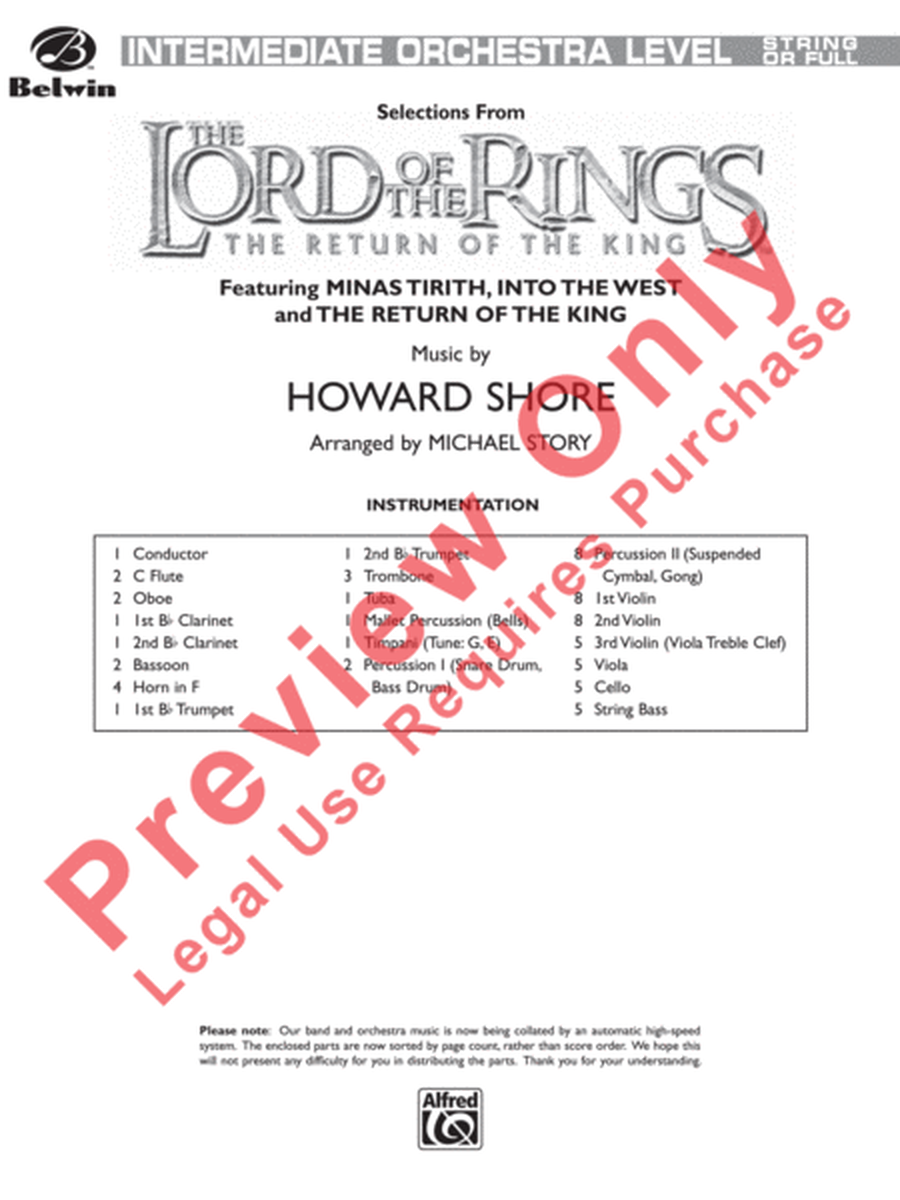 The Lord of the Rings: The Return of the King, Selections from image number null