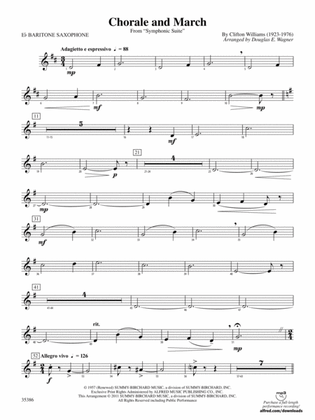 Chorale and March: E-flat Baritone Saxophone