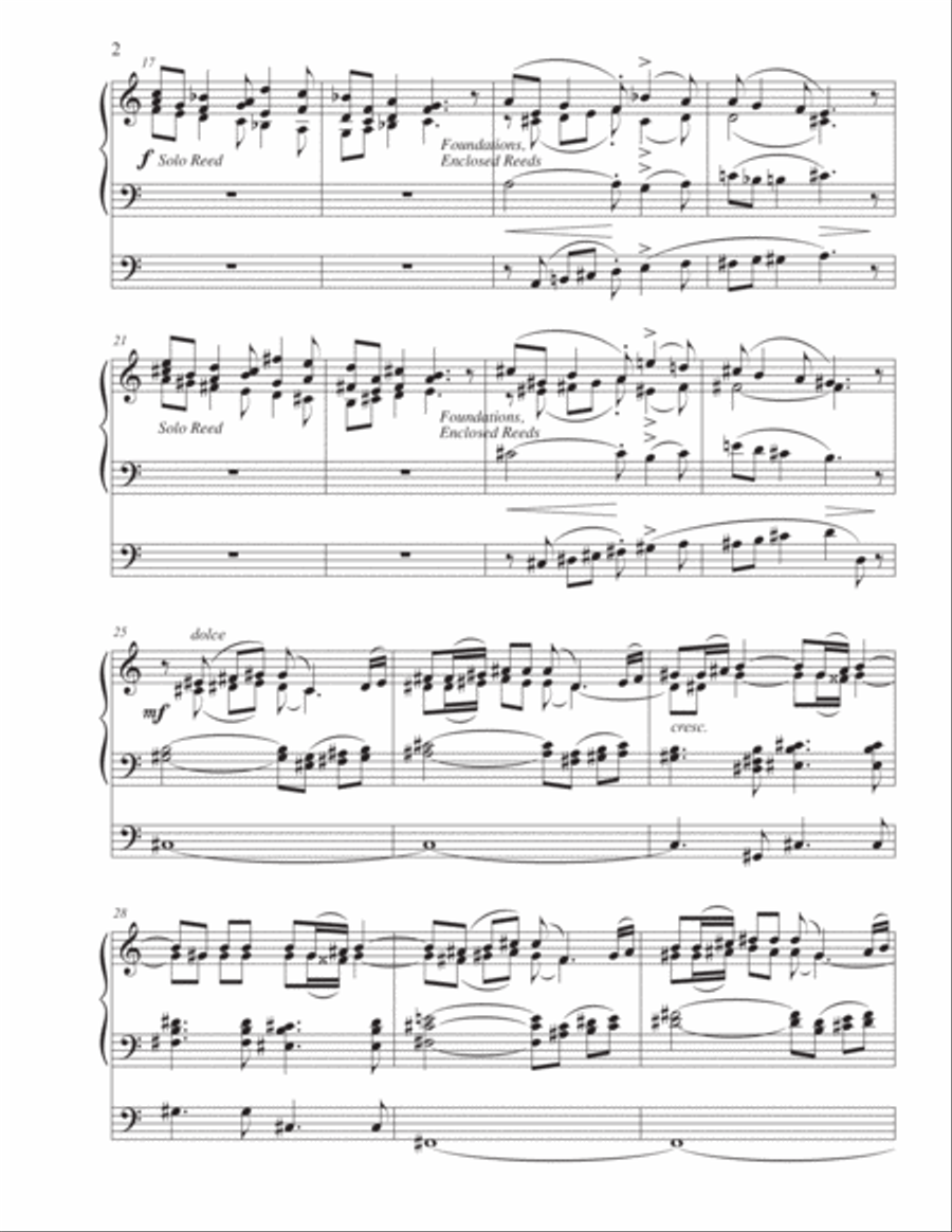 Ceremonial Dialogue Organ Solo scores gallery preview page 2