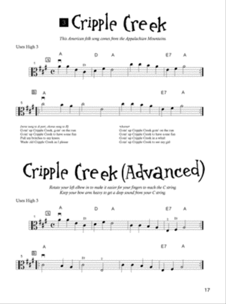 The American Fiddle Method , Volume 1 - Viola Viola scores gallery preview page 2