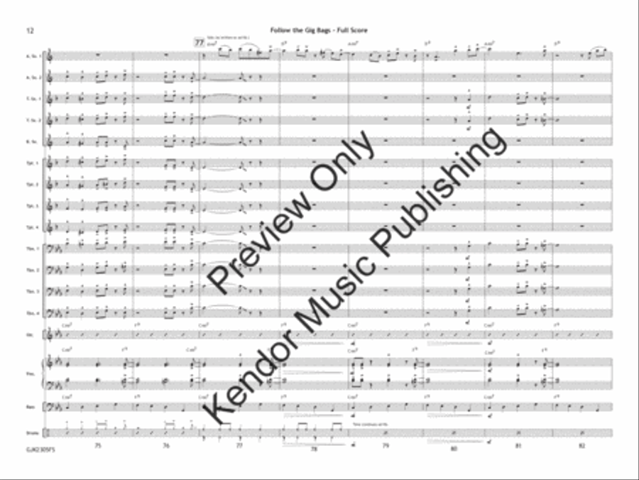 Bossa Doce Bossa Doce Jazz Ensemble scores gallery preview page 13