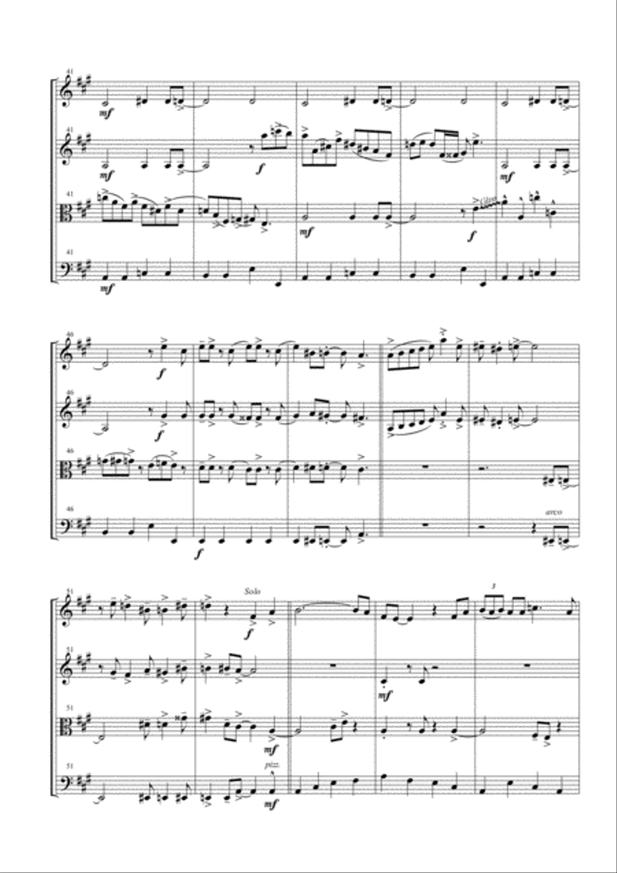In The Mood In The Mood String Quartet scores gallery preview page 6
