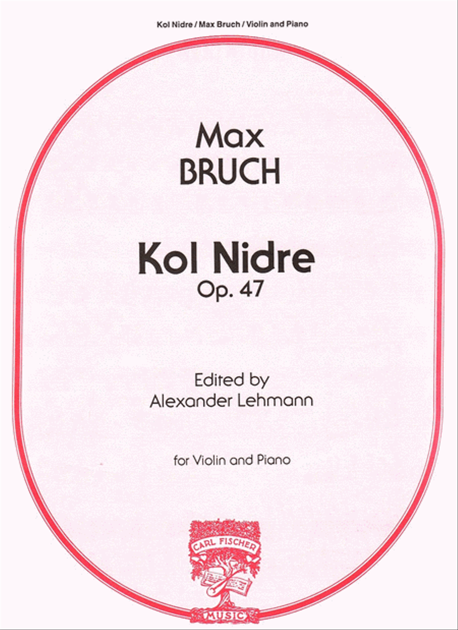 Kol Nidre Op. 47 Violin Solo scores gallery preview page 1