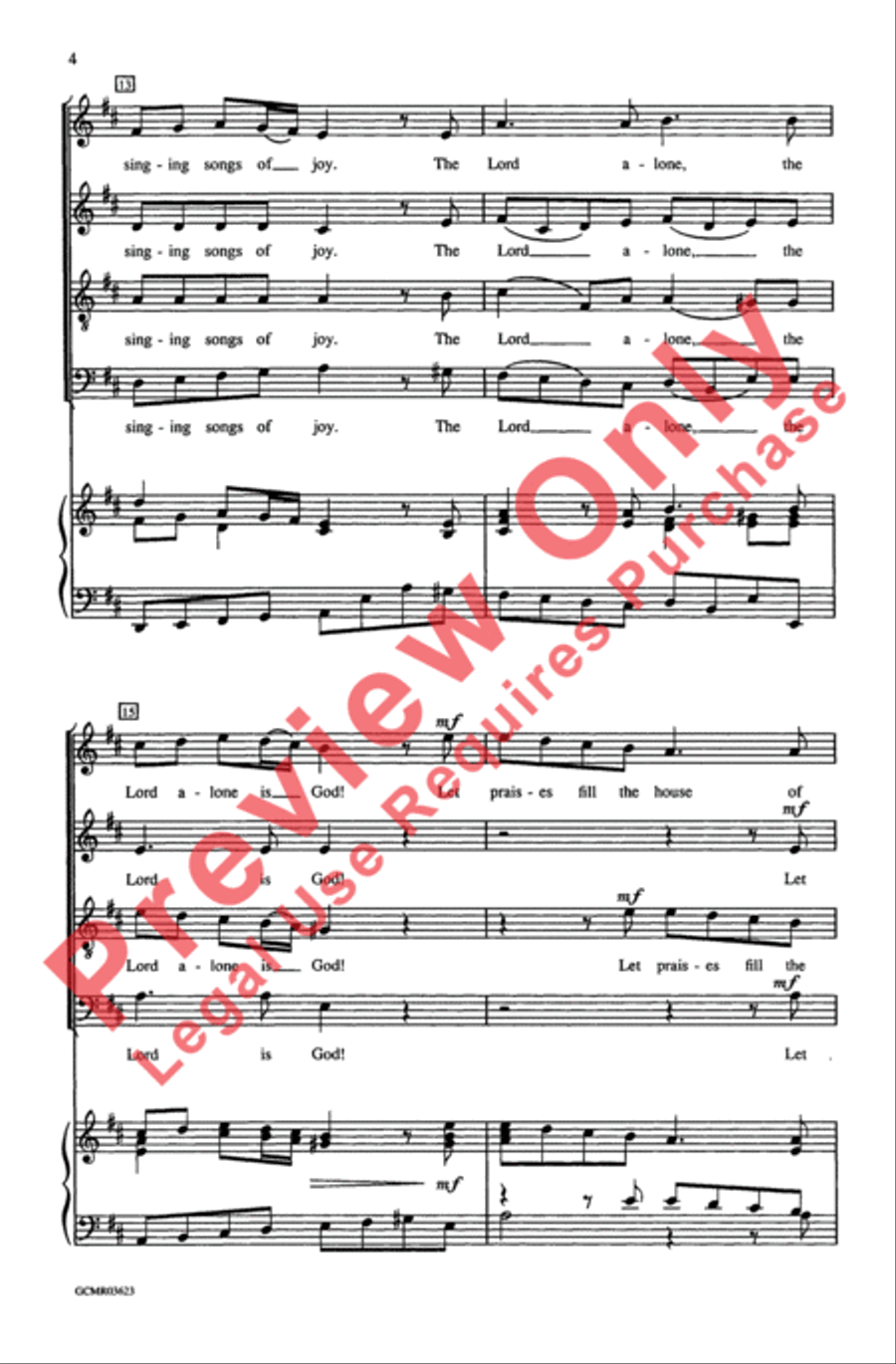 Sing for Joy 4-Part scores gallery preview page 4