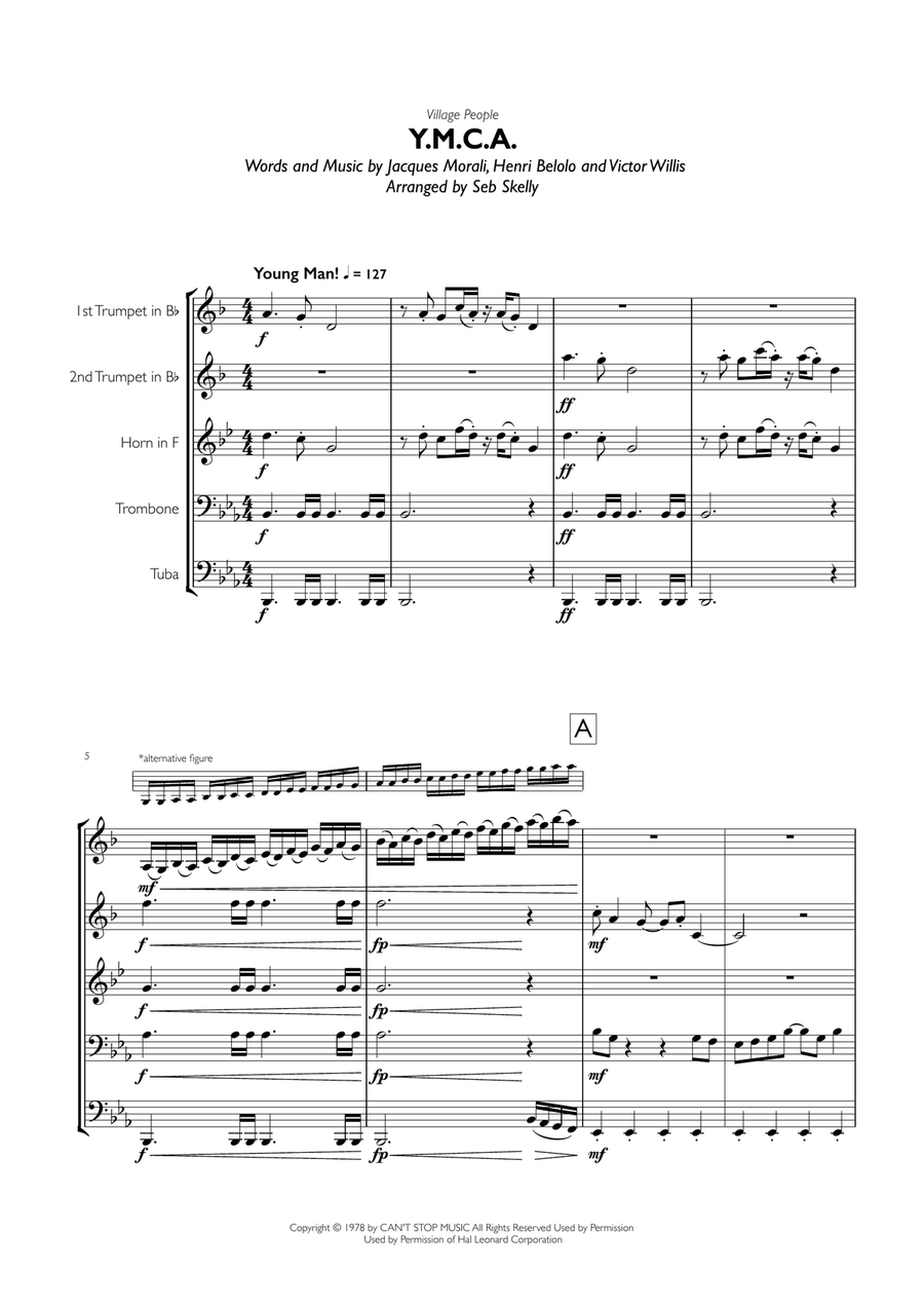 Y.M.C.A. Brass Ensemble scores gallery preview page 1