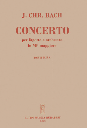 Book cover for Concerto In E Flat Major For Bassoon And Orchestra