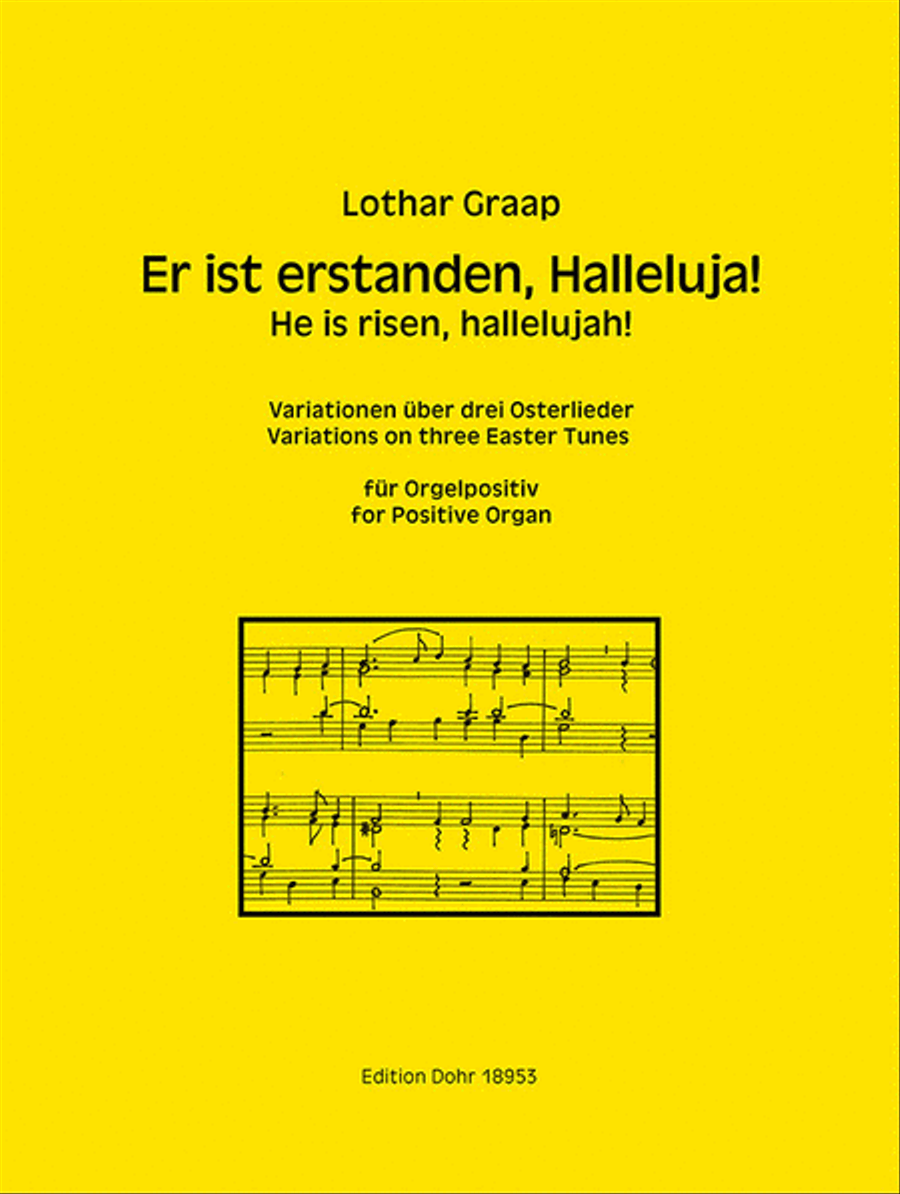 Er ist erstanden, Halleluja! -Variationen über drei Osterlieder für Orgelpositiv- Organ scores gallery preview page 1