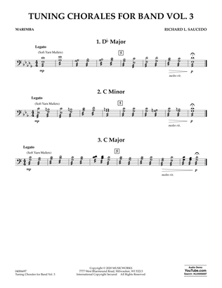 Tuning Chorales for Band Vol. 3 - Marimba