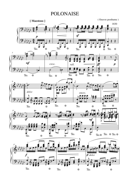 Polonaise in G-flat major, B.36 