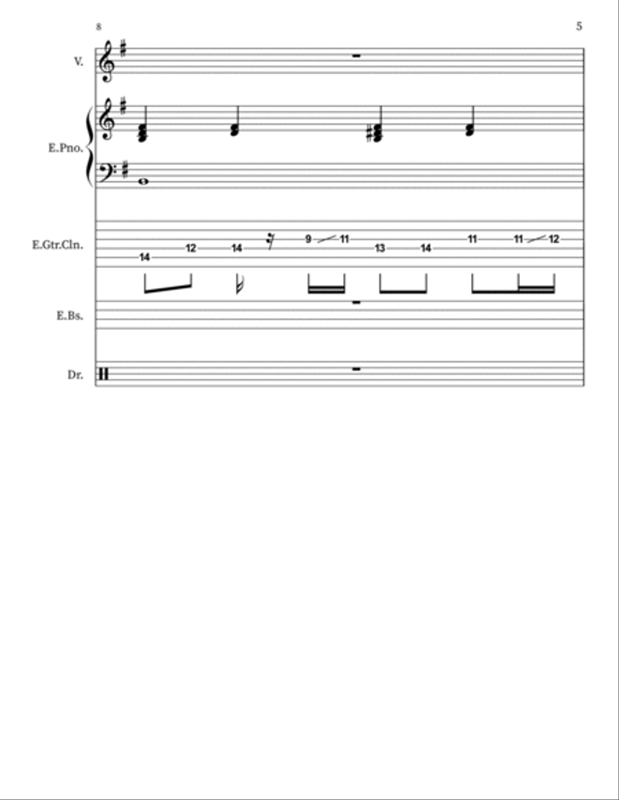 Pink Matter Jazz Ensemble scores gallery preview page 5