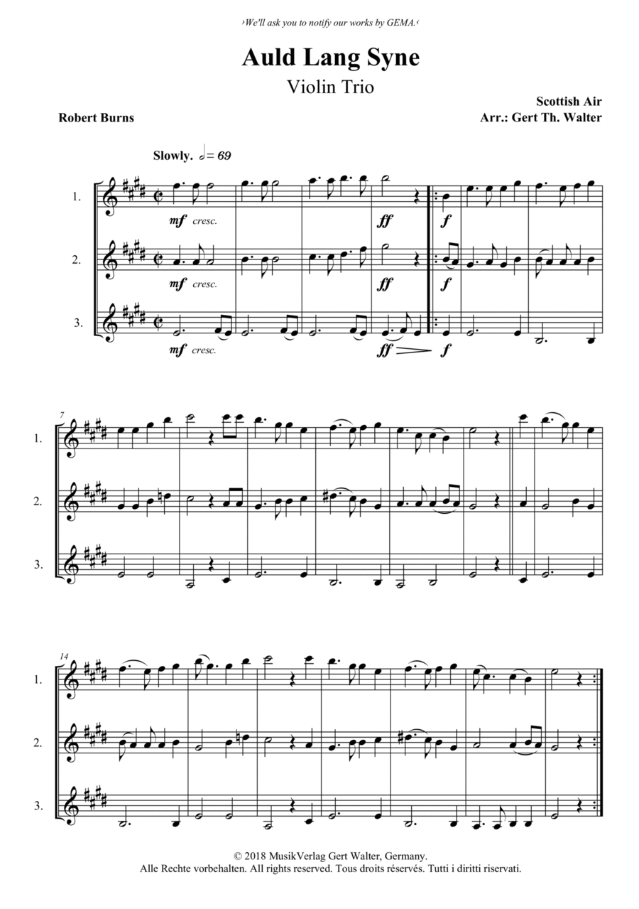 Auld Lang Syne