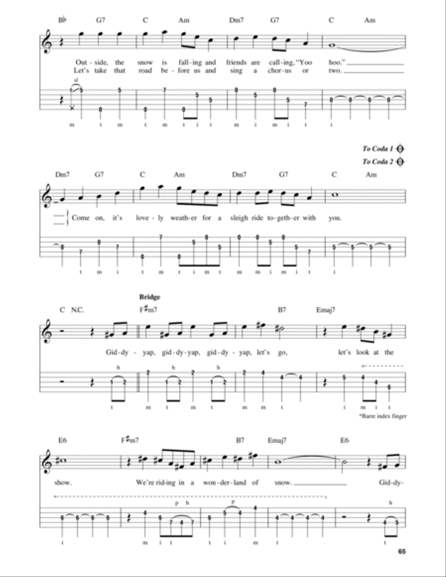 Sleigh Ride Banjo scores gallery preview page 2