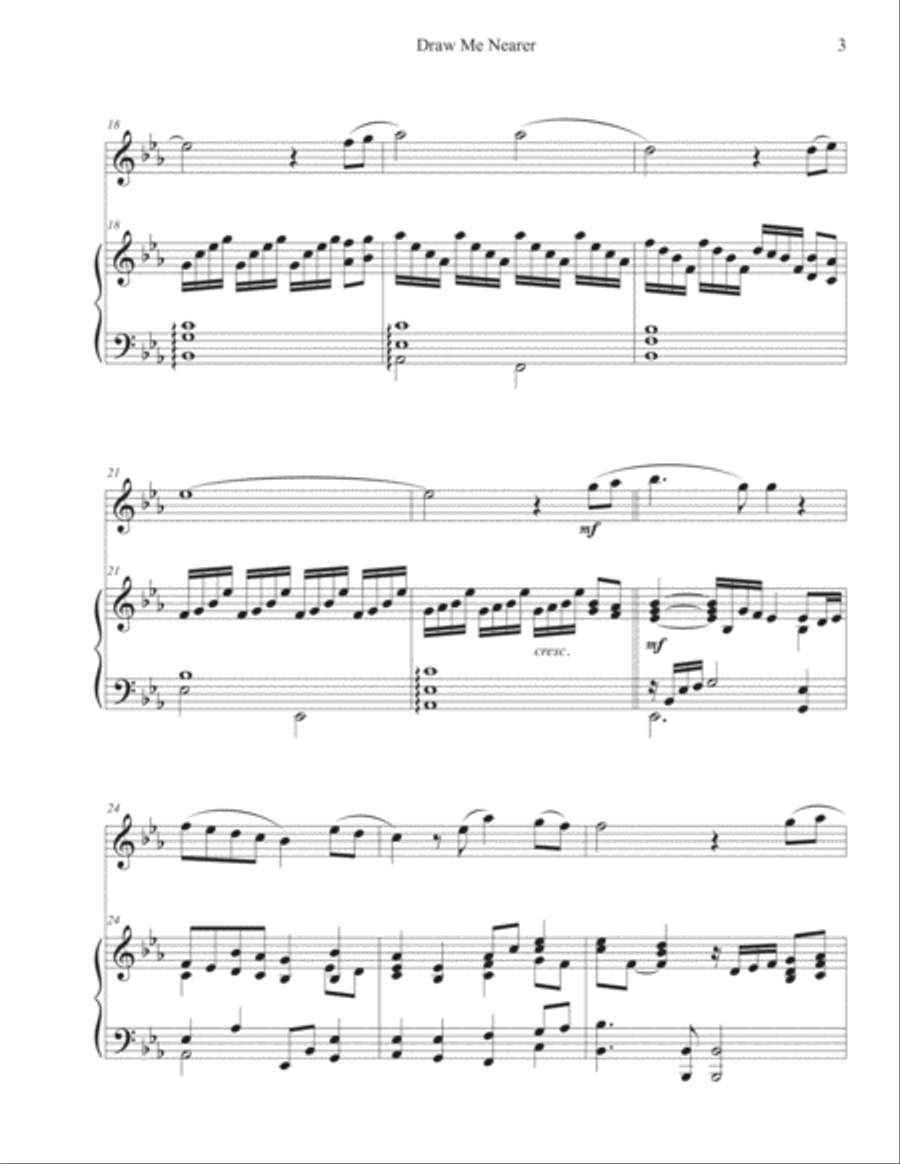 I Am Thine, O Lord Flute Solo scores gallery preview page 3