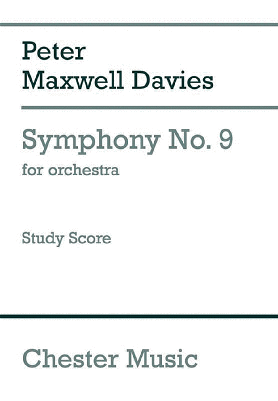 Symphony No. 9 for Orchestra Orchestra scores gallery preview page 1