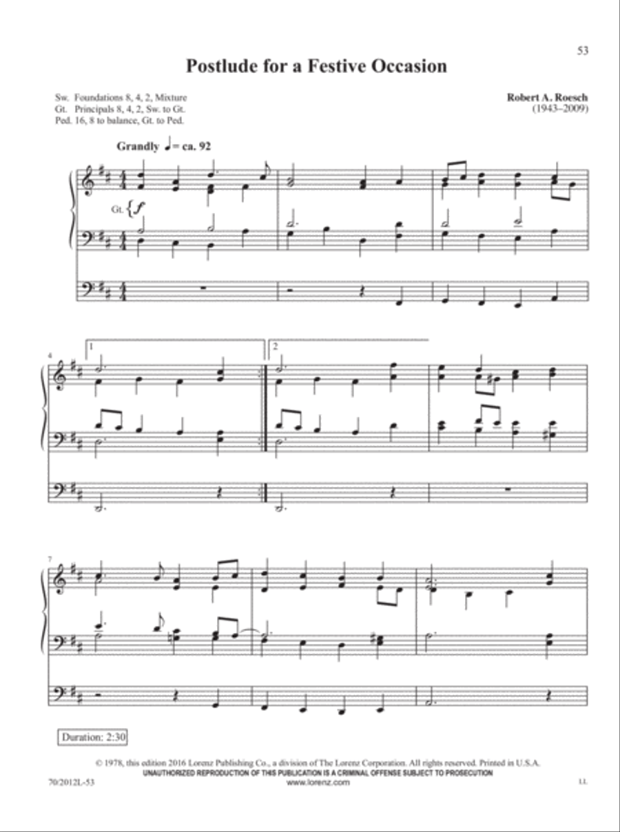 Music for Exultation and Reflection Organ Solo scores gallery preview page 19