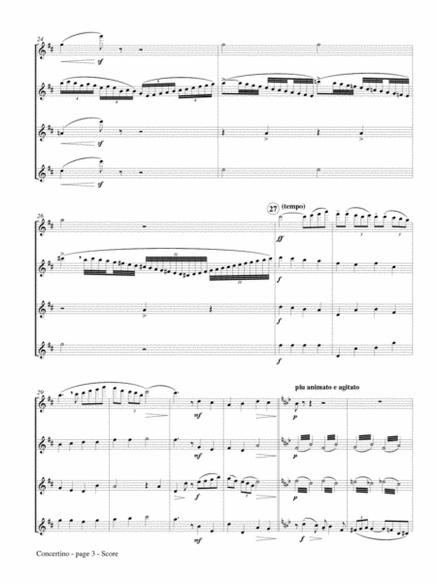 Concertino for Flute Quartet