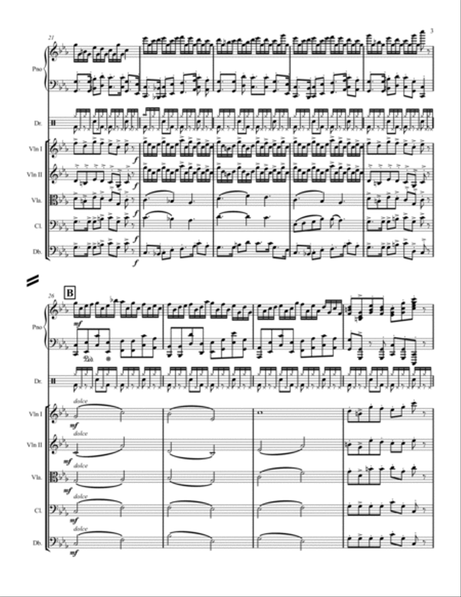 Croatian Rhapsody Chamber Orchestra scores gallery preview page 3