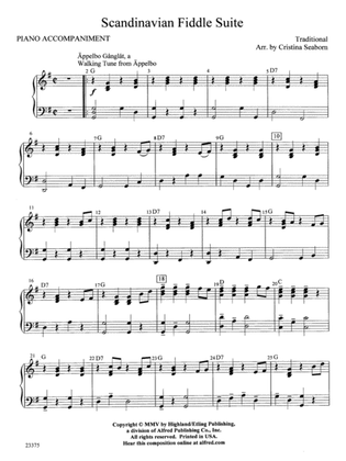 Scandanavian Fiddle Suite: Piano Accompaniment