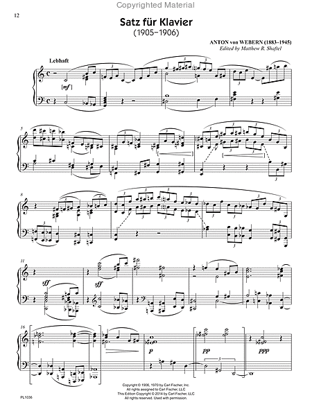 Three Piano Works (Op. Posthumous)