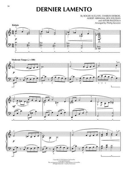 Piazzolla Tangos by Astor Piazzolla Piano Solo - Sheet Music