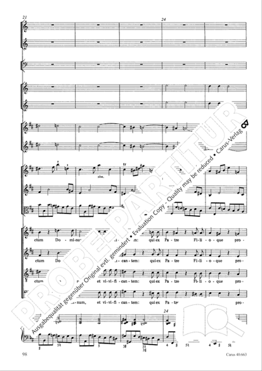 Mass in D minor (Missa in d) ATB scores gallery preview page 114