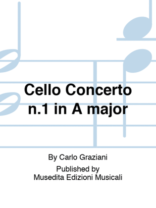 Book cover for Cello Concerto n.1 in A major