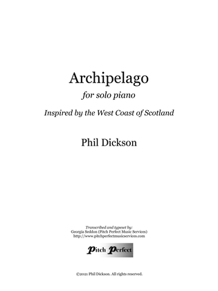 Book cover for Archipelago (Solo Piano Piece) - by Phil Dickson