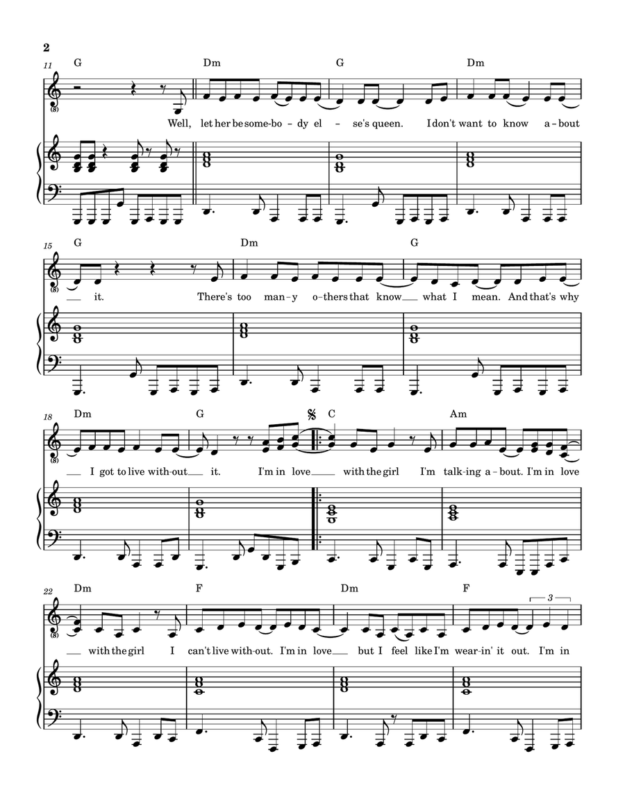 Bad Time Bad Time Piano, Vocal, Guitar scores gallery preview page 3